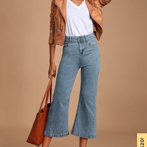 Lulus wid leg high rise Jeans